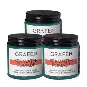 그라펜 제주 Hair Care 해수 포마드 헤어왁스 100g 3개