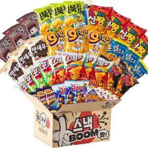 [풍성한혜택가]미니스낵 BOOM 2호 /대용량과자세트 탕비실 회사 사무실 간식꾸러미 선물단체간식