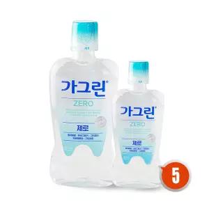 가그린 제로 1000ml (750+250)x5개