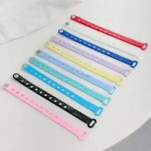 오너클랜 슈비츠 DIY 실리콘 나만의 팔찌 만들기 5개입 똑딱이 실리콘팔찌 모기패치 신발꾸미기