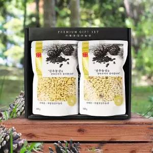 [NS홈쇼핑][산지직송] 가평 햇 잣 선물세트(황잣/백잣) 1kg[36099558]