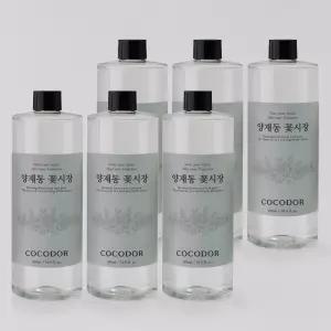 코코도르 대용량 디퓨저 리필액 실내방향제 집들이선물 인테리어 양재동꽃시장, 500ml, 6개