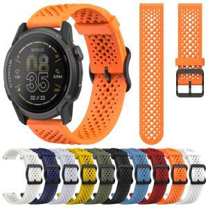 실리콘 스트랩 22mm COROS APEX 4 42mm/APEX 2 Pro/PACE 46mm 시계 밴드용 순토 호환 Ocean RACE RUN/S 팔