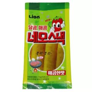 신흥물산 네모스낵 매콤한맛 13g 옛날과자 탕비실간식