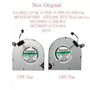 DELL G5 SE 15 5500 5505 G3 3500 0PC01D 0F3DF0 MG75090V1C200S9A GTX1660 용 새 원본 노트북 MELCO