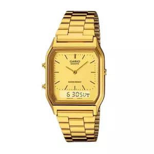 카시오 CASIO AQ-230GA-9D 사각 아날로그 디지털 커플 시계