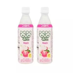 해태 봉봉 큐브 복숭아 350ml 6개입 과즙음료 알갱이