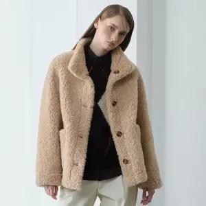 26FW 호주산 양모 100 퍼넬넥 리버서블 하프코트