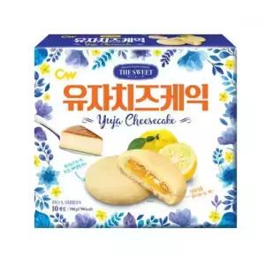 청우 유자치즈케이크 190g 10개 탕비실 간식 과자