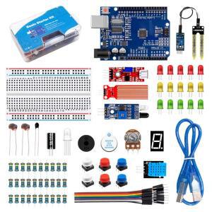 Arduino UNO R3 키트용 400 포인트 브레드보드 DIY 프로젝트 스타터 상자가 있는 전자 부품 세트