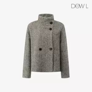 듀엘 [듀엘] 울 블렌디드 하이넥 하프 코트 BR_L254MSH033 122428