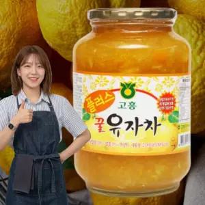 두원농협 고흥 플러스 꿀 유자청 유자차 (2kg x 2병) 수제 음료 에이드 홈카페