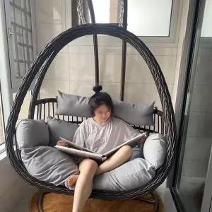 행잉체어 야외 라탄 요람 흔들 정원그네 의자 쿠션 흔들의자 나무 카페 해먹 실내 테이블