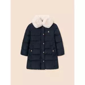 [BEANPOLE KIDS] 여아 프리미엄 퍼 칼라넥 덕다운 롱패딩 네이비 (BI6X38G03R)