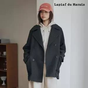 [라삐아프]26FW 울블렌드 더블페이스 피코트