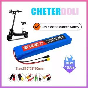 CHETERDOLI 36V 10000mAh 10S4P 리튬 이 650 배터리 팩 M365 전기 스쿠터 350W 500W 호환