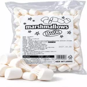 AF 마시멜로우 벌크 1kg 대용량 베이킹 캠핑 넉넉한 유통기한 마쉬멜로우