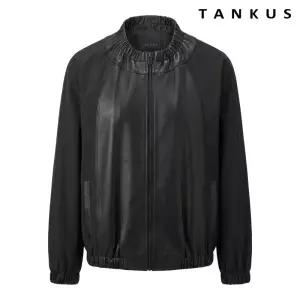 탱커스 정상가 99000원 | 셔링넥 배색 양가죽 집업 자켓 TY3JK037L0 1440638