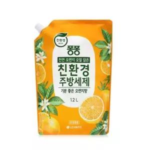 천연 주방세제 오렌지향 리필 1.2L 4개