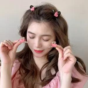 미니 하트 집게핀 헤어 머리 머리핀 집게삔 미니 소형
