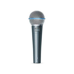 슈어 베타 58A 보컬 마이크 - 무대와 스튜디오를 위한 단일 요소 슈퍼카디오이드 다이내믹 마이크, A25D 조절식 스탠드 어댑터, 5/8 u201D~3/8 u201D(유로) 스레드 어댑터 및 보관 가방 포함
