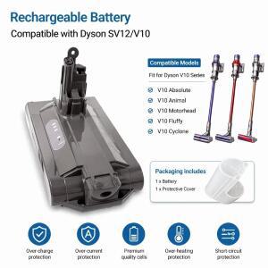다이슨 호환 V10 SV12,6000mAh-12800mAh용 교체용 25.2V 배터리, 애니멀 앱솔루트 플러피 무선 진공청소기