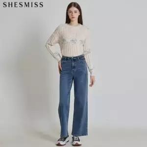 [쉬즈미스(SHESMISS)] 약기모 와이드 데님팬츠 (택가격:198000원)27450123588590