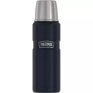 THERMOS 스테인리스 킹 진공 보온병 16온스 미드나이트 블루