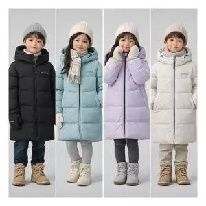 블랙야크키즈 택가259000원 덕다운롱패딩점퍼 543515