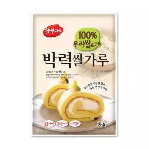 [대두식품] 박력쌀가루(국산쌀) 3kg / 햇쌀마루 쌀빵 제과용 케이크 카스테라