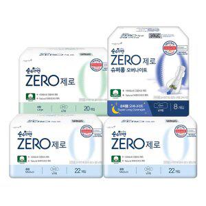 [순수한면] 제로 중형 22입, 2개 + 대형 20입, 1개 + 슈퍼롱 오버나이트 8입, 1개