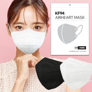 100매 국산 KF94 새부리형 화이트 컬러 숨쉬기편한 귀안아픈 일회용 얇은 대형 마스크