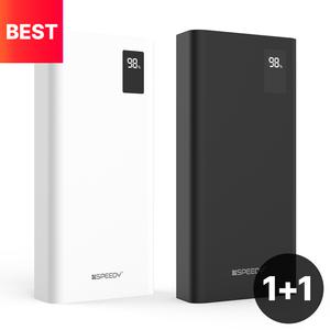 [1개+1개]스피디 고속충전 대용량 LED 잔량표시 보조배터리 일체형 도킹형 맥세이프 C