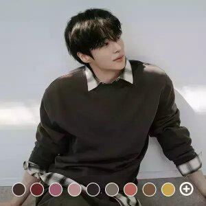 [지오다노] 브러시드 솔리드 맨투맨 025920