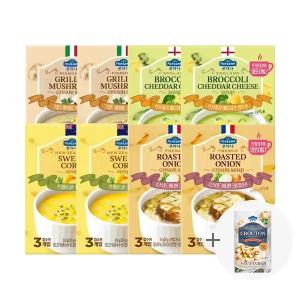 폰타나 지함수프 버라이어티 기획 60g, 8개 + 증정( 프렌치 크루통 갈릭&파슬리 28g,