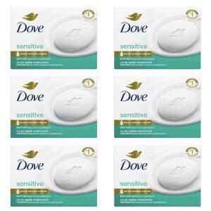6개 도브 Dove 센서티브 뷰티바 스킨 올인원 비누 솝