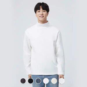 [지오다노] 더블니트 릴렉스핏 목넥 긴팔티  021934