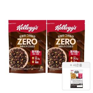 켈로그 프로틴 그래놀라 제로슈거 다크초코 350g, 2개 + 증정(제로슈거 40g,1개)