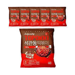 석관동 떡볶이 오리지널 매운맛 520g, 6개