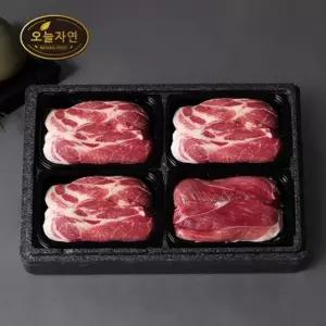 [오늘자연] 한돈 스페셜 구이세트 4호 1.6kg (목살 3팩+앞다리살 1팩)/팩당 400g