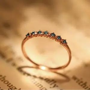 [롯데백화점]로이드 [GB] 블루 하프 세팅 18K GOLD 반지 LRF21188D