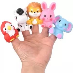 (5종 세트) 러버 손가락 인형 목욕 놀이 sq22002-6/손인형/복화술/케릭터/세트/교육용/구연/동화/장갑/극장