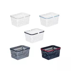 바스켓 미니 6.5L 소품바구니/바구니/바스켓/수납/목욕/사각/정리/욕실/직사각/문구/플라스틱/소품/보관