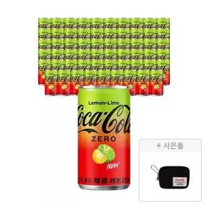 [코카콜라] 코카콜라 제로 레몬라임 190ml, 60개 + 증정(코카-콜라 카드지갑 키링, 주문시 100% 증정)