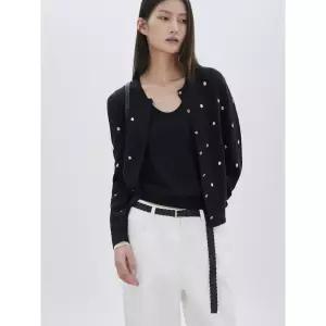 ZOOC 도트 자카드 가디건 DN Z261KSL005