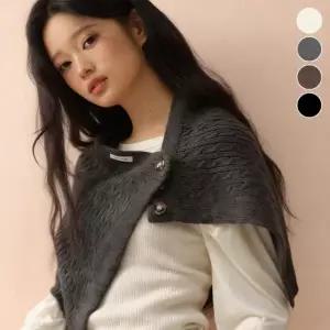 미니멀 꽈배기 니트 풀오버 멀티 스커트 숄 ELS-153 옷자락 포인트