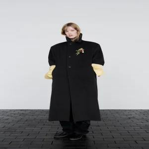 ZARA 콘트라스트 롱 코트 - 다크 그레이 3692/902/801