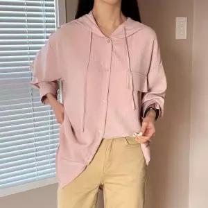 여자 후드셔츠 포켓 박시 루즈핏 봄 셔츠