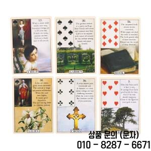 Blue Bird Lenormand 오라클 카드 38 타로 데크 PDF 안내가 있는 성인을 위한 점술 게임용 영어