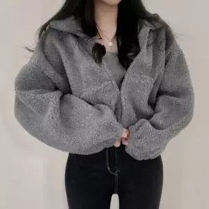 [라일리여성의류] Rly 양털 후리스집업 양털안감 여성 겨울 점퍼 52873652)